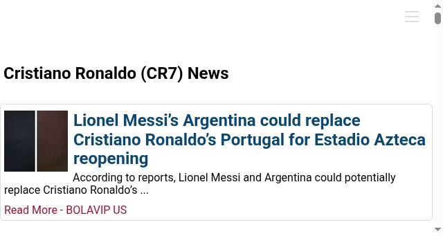 Screenshot of ronaldonews.net