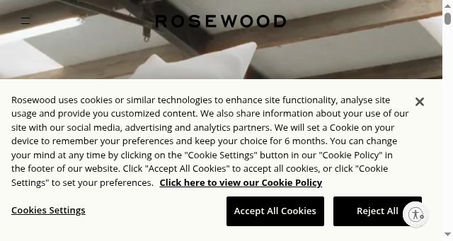 Screenshot of rosewoodhotels.com