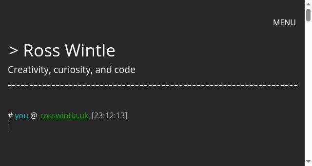 Screenshot of rosswintle.uk