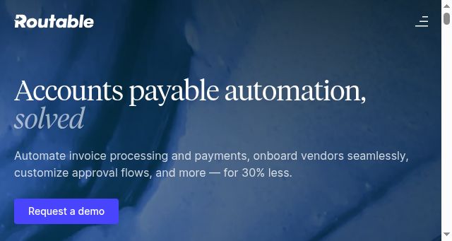 Screenshot of routable.com