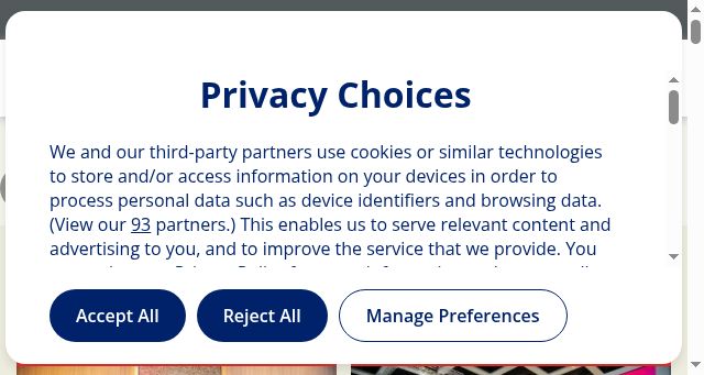 Screenshot of routesonline.com