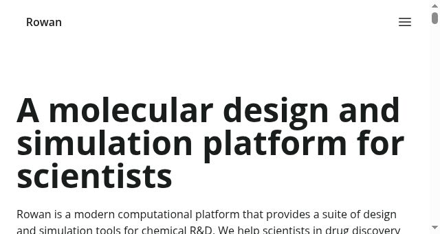 Screenshot of rowansci.com