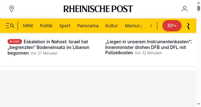 Screenshot of rp-online.de