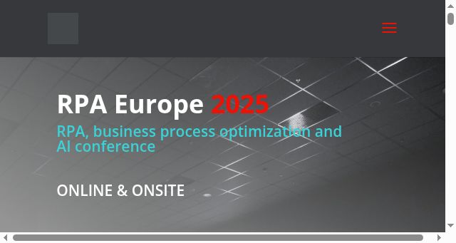 Screenshot of rpaconference.eu