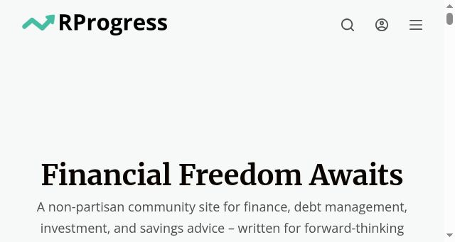 Screenshot of rprogress.org