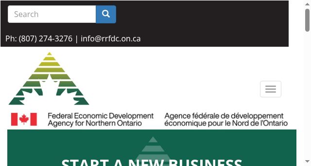 Screenshot of rrfdc.on.ca