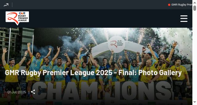 Screenshot of rugbypremierleague.in