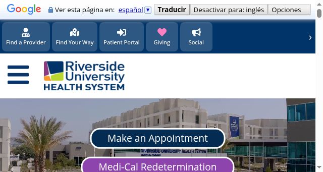 Screenshot of ruhealth.org