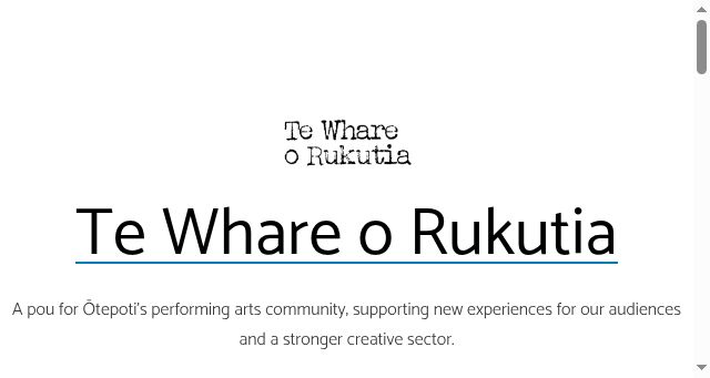 Screenshot of rukutia.nz