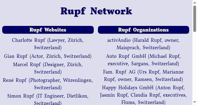 Screenshot of rupf.net