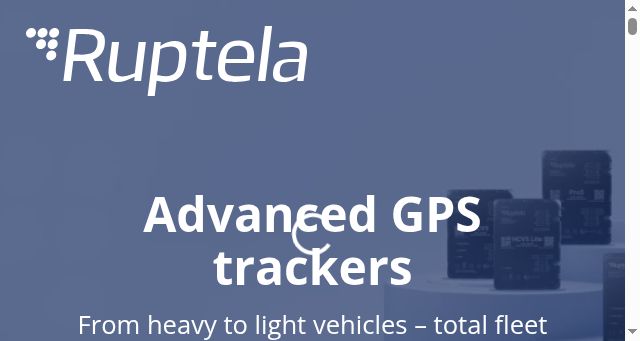 Screenshot of ruptela.com