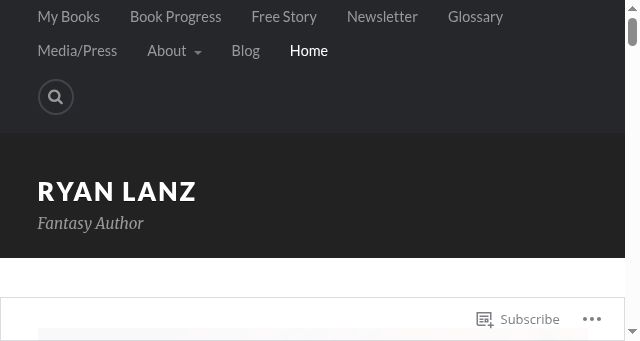 Screenshot of ryanlanz.com