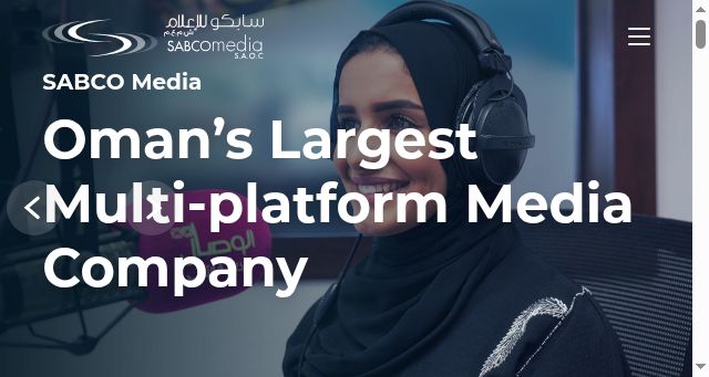 Screenshot of sabcomedia.com