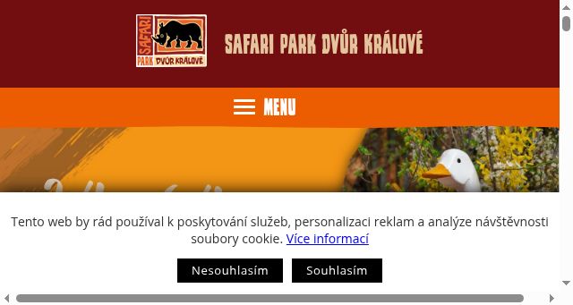 Screenshot of safaripark.cz