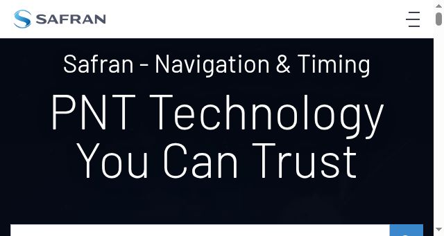 Screenshot of safran-navigation-timing.com