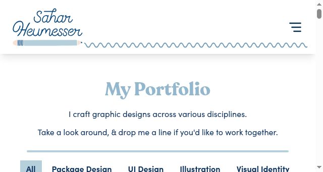 Screenshot of sahar.design