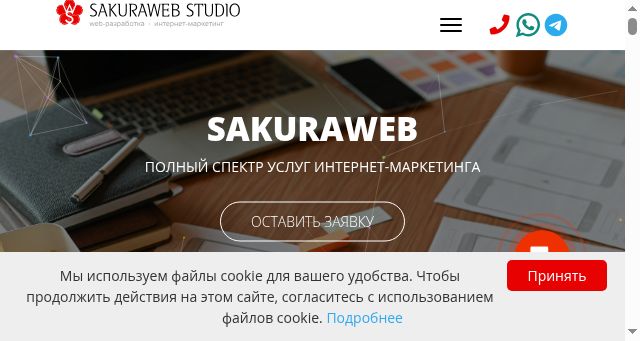 Screenshot of sakura-web.by
