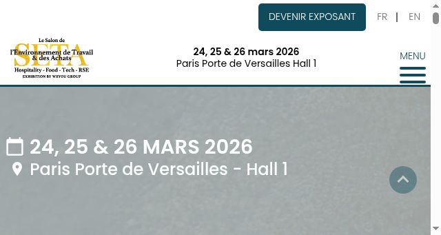 Screenshot of salon-environnement-de-travail-achats.fr