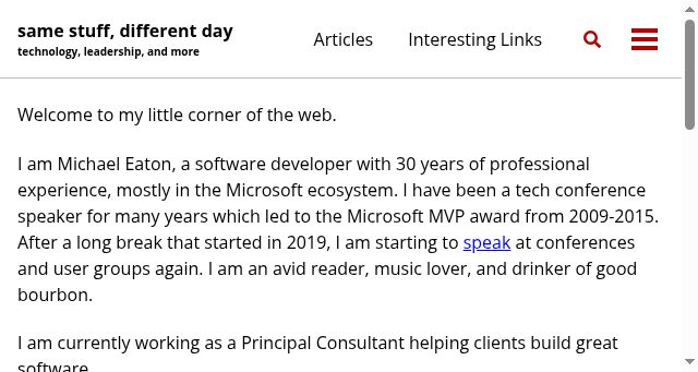 Screenshot of samestuffdifferentday.net