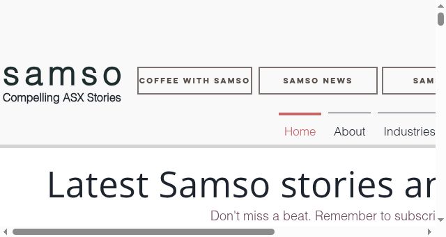 Screenshot of samso.com.au