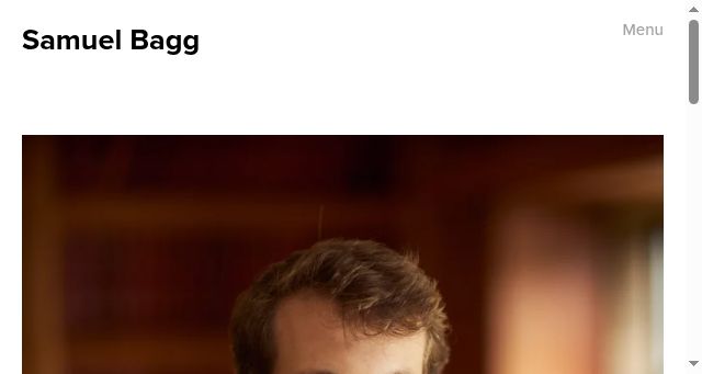 Screenshot of samuelbagg.com