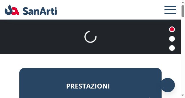 Screenshot of sanarti.it