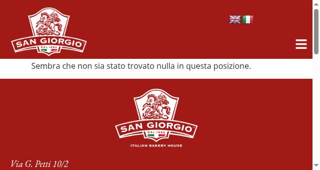 Screenshot of sangiorgiobakery.com