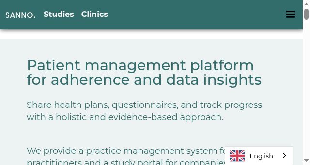 Screenshot of sanno.health