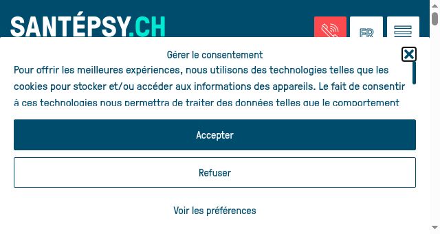 Screenshot of santepsy.ch