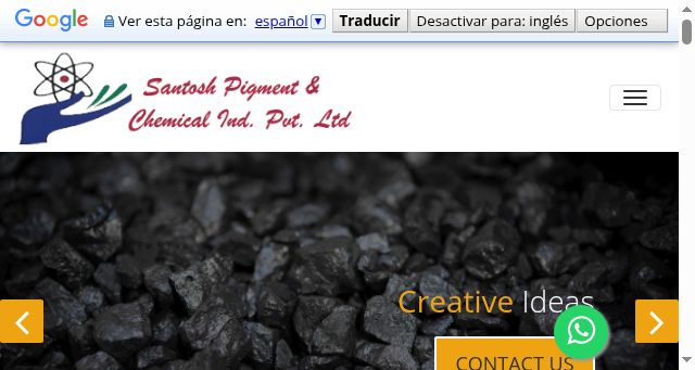 Screenshot of santoshpigment.com