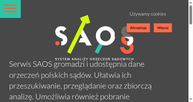 Screenshot of saos.org.pl