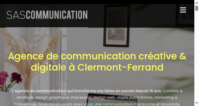 Screenshot of sas-communication.fr