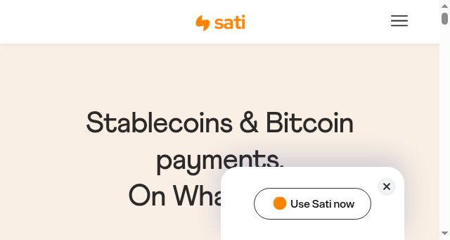 Screenshot of sati.pro