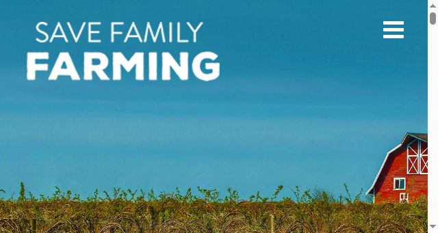 Screenshot of savefamilyfarming.org