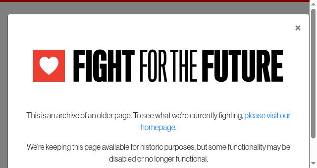 Screenshot of saveonlinefreespeech.org