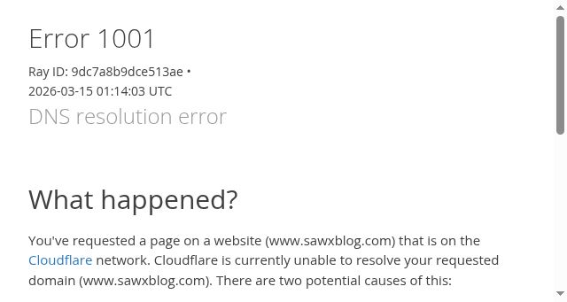 Screenshot of sawxblog.com