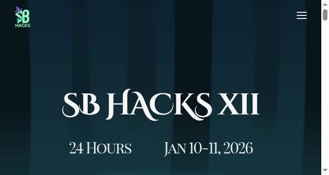 Screenshot of sbhacks.com
