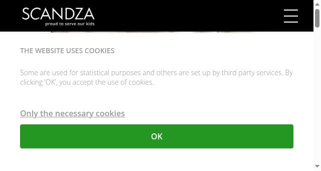 Screenshot of scandza.com