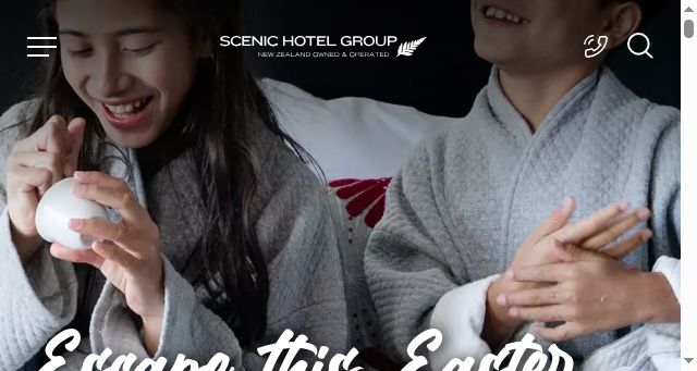 Screenshot of scenichotelgroup.co.nz