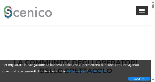 Screenshot of scenico.it