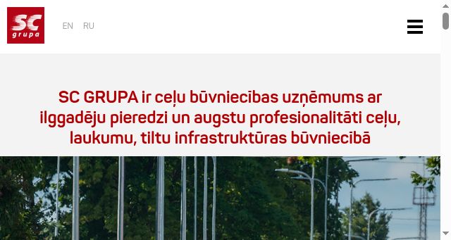 Screenshot of scgrupa.lv