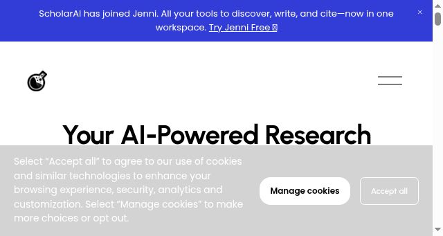 Screenshot of scholarai.io