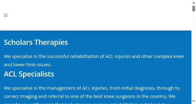 Screenshot of scholarstherapies.co.uk