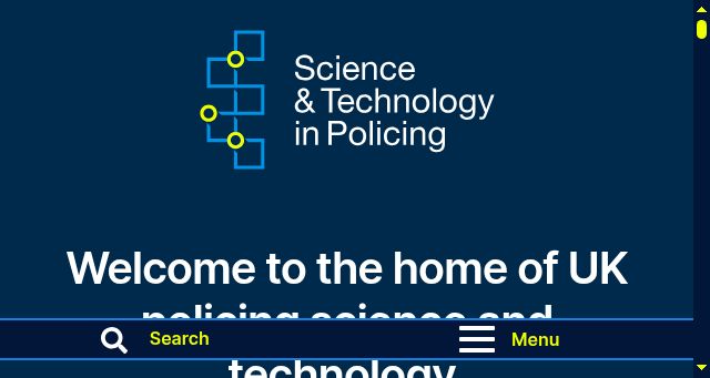 Screenshot of science.police.uk