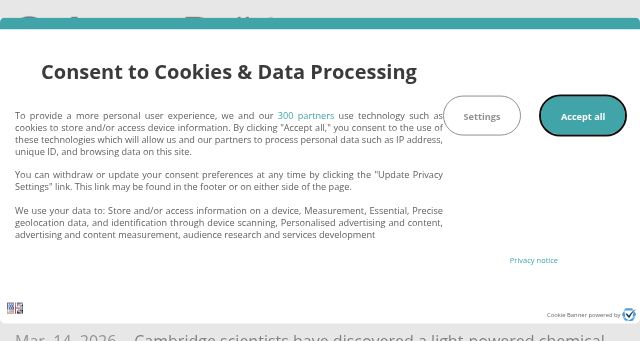 Screenshot of sciencedaily.com