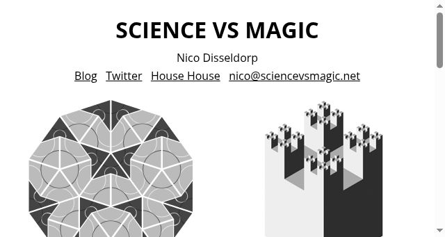 Screenshot of sciencevsmagic.net