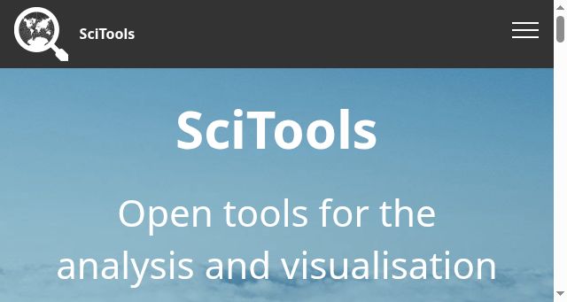Screenshot of scitools.org.uk