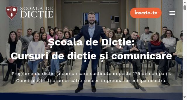 Screenshot of scoaladedictie.ro