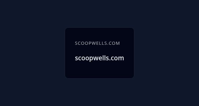 Screenshot of scoopwells.com