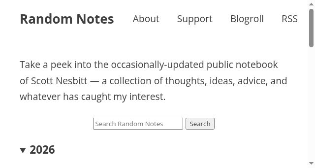 Screenshot of scottnesbitt.online